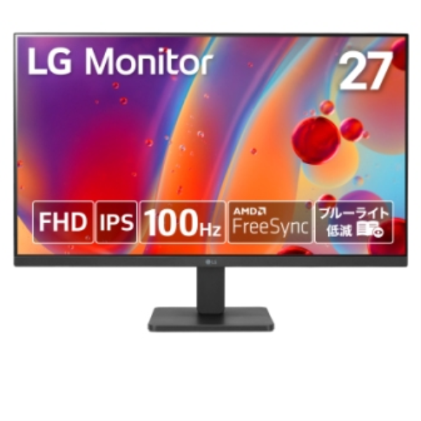 LG Electronics Japan 液晶ディスプレイ27型/1920×1080/Dsub15pin、HDMI/BK/FHD/IPS/LED/ブルーライト低減/フリッカーセーフ 27MR400-B