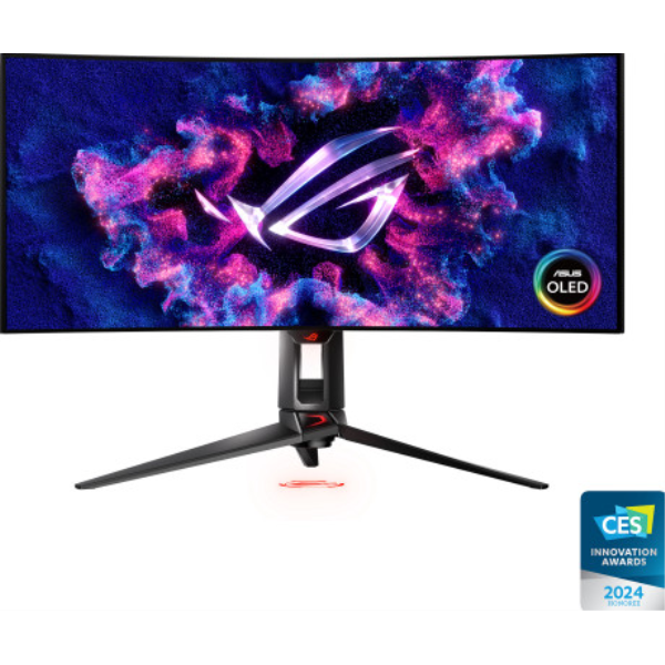 ASUS TeK ゲーミング有機ELディスプレイ 33.94型/3440×1440/DP1.4 DSC x1、HDMI(v2.1)x2、USB-C x1/黒 PG34WCDM