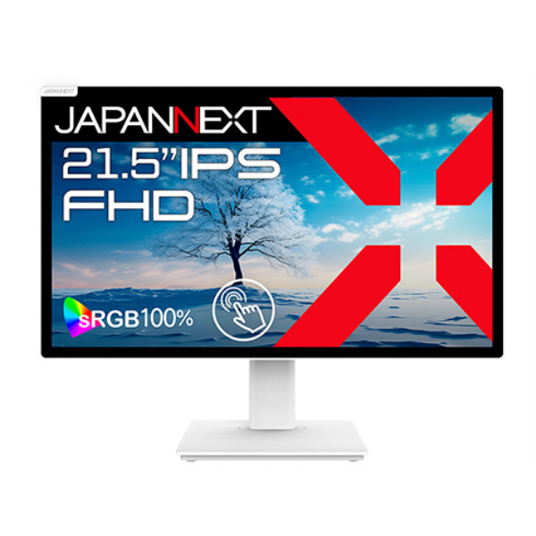 JAPANNEXT タッチパネル対応液晶ディスプレイ21.5型/1920×1080/HDMI、DP、USB Type-C×1/黒/スピーカー/1年保証 JN-IPS2152FHDR-T