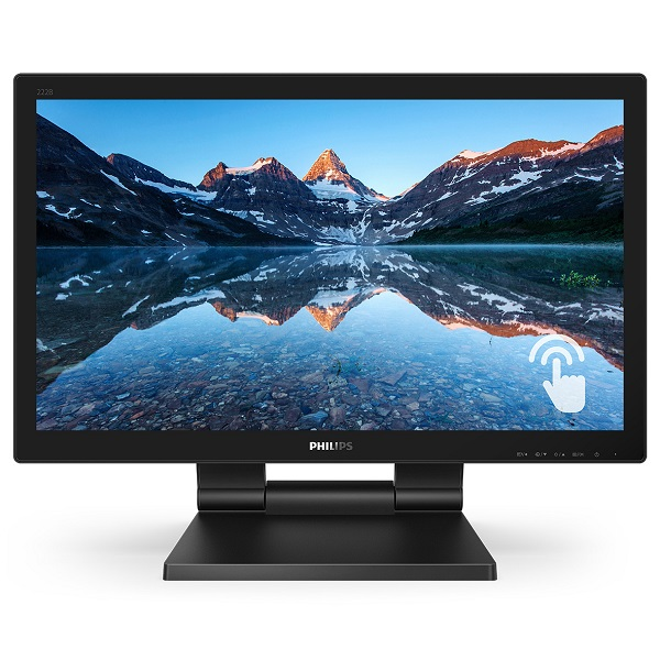PHILIPS(ディスプレイ) 液晶ディスプレイ 21.5型静電容量タッチ/1920×1080/DP、HDMI、DVI-D、D-Sub/黒/スピーカー/5年間フル保証 222B9TA/11
