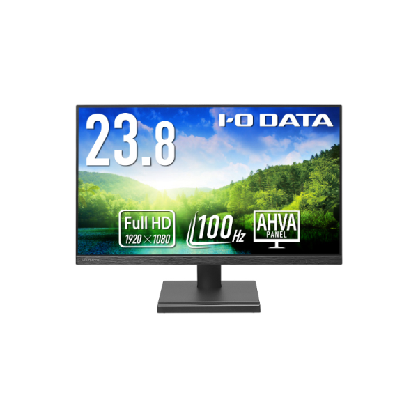 I-O DATA ワイド液晶ディスプレイ 23.8型/1920×1080/HDMI、DisplayPort/ブラック/5年保証/100Hz対応視認性アップ！ LCD-D242SAX