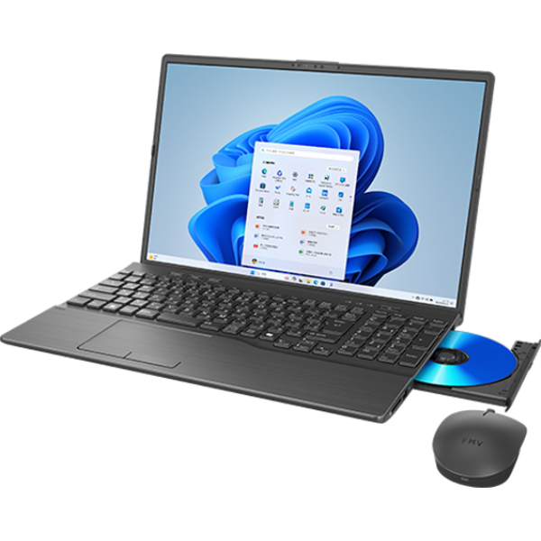 FUJITSU FMV A77-K3 BK(Ryzen7 7735U/16GB/SSD・512GB/Blu-ray/Win11H64/Mic365 Per(Of H&B2024)/16型) FMVA7