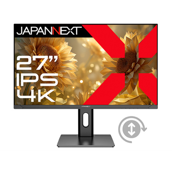 JAPANNEXT 液晶ディスプレイ 27型/3840×2160/HDMI×2、DP×2/ブラック/スピーカー有/2年保証 JN-IPS27U2-HSP
