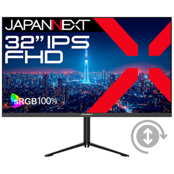JAPANNEXT 液晶ディスプレイ 32型/1920×1080/HDMI×1、DP×1、USB Type-C×1/ブラック/スピーカー有/2年保証 JN-IPS32F-HSPC6