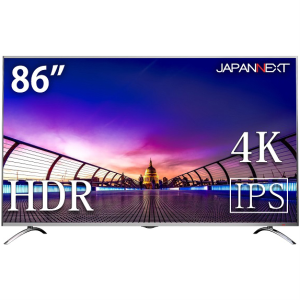 【別途送料有り】 JAPANNEXT 【法人限定】86型/3840×2160/HDMI /ブラック/スピーカー：あり JN-IPS8600UHDR-KG: