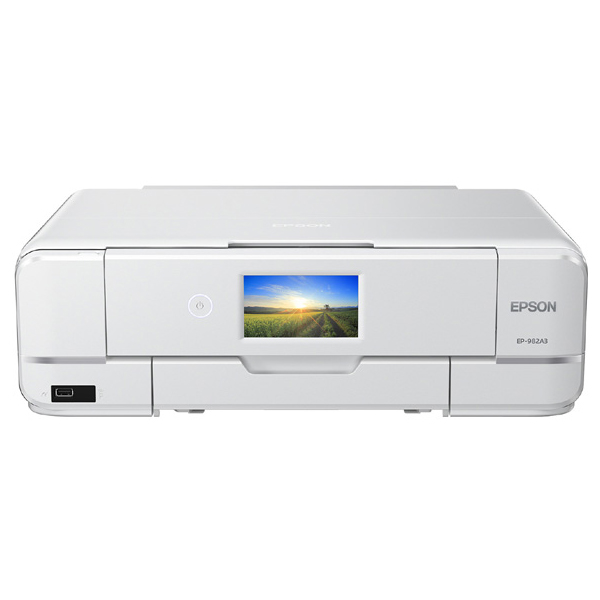 EPSON A3カラーインクジェット複合機/Colorio/多機能/6色/有線・無線LAN/Wi-Fi Direct/両面/4.3型タッチパネル EP-982A3: