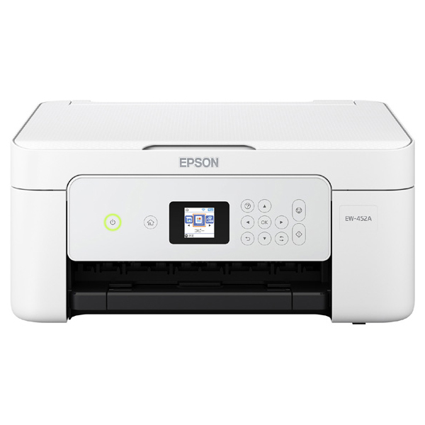 EPSON A4カラーインクジェット複合機/Colorio/多機能/4色/無線LAN/Wi-Fi Direct/両面/1.44型 EW-452A: