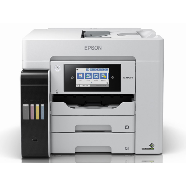 【別途送料有り】 EPSON 【法人限定】A4カラーインクジェット複合機/エコタンク搭載モデル/カラー・モノクロ32PPM/4色/有線無線LAN PX-M791FT: