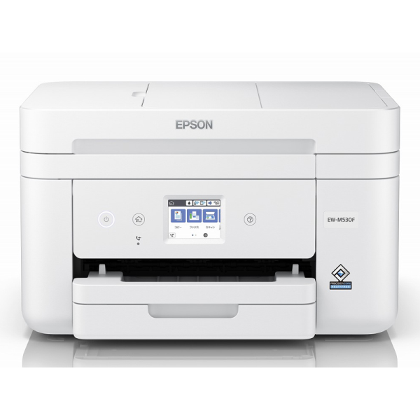 EPSON A4カラーインクジェット複合機/Colorio/4色/有線・無線LAN/Wi-Fi Direct/両面/2.4型タッチパネル EW-M530F: