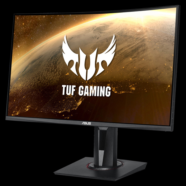 ASUS TeK 27型ワイド TUF GAMING 湾曲ゲーミング液晶モニター (1920×1080/リフレッシュレート165Hz/応答速度1ms) VG27VQ: