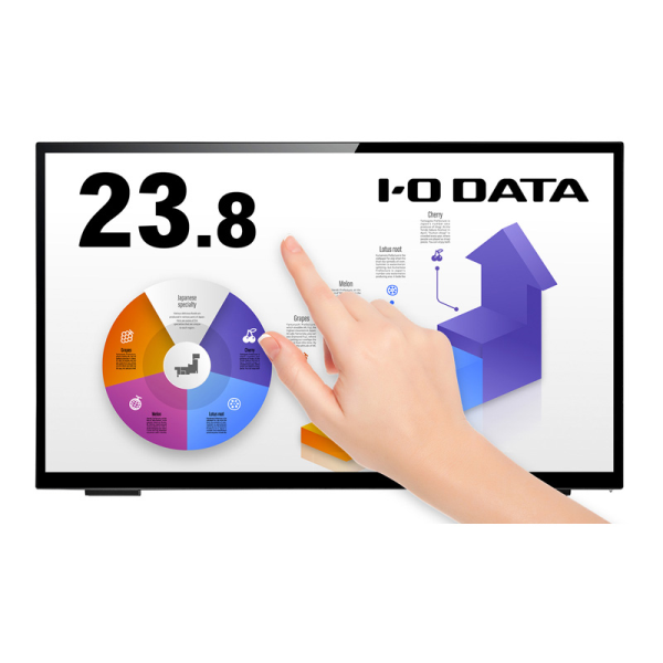 I-O DATA 「5年保証」10点マルチタッチ対応 23.8型ワイド液晶ディスプレイ LCD-MF241FVB-T-A: