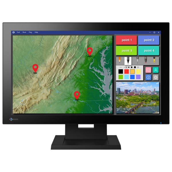 EIZO 54.7cm（21.5）型タッチパネル装着カラー液晶モニター DuraVision FDF2182WT-T ブラック FDF2182WT-TBK: