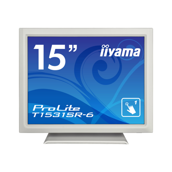 iiyama タッチパネル液晶ディスプレイ15型/1024×768/D-sub、HDMI、DisplayPort/ピュアWH/スピーカー：あり/XGA T1531SR-W6: