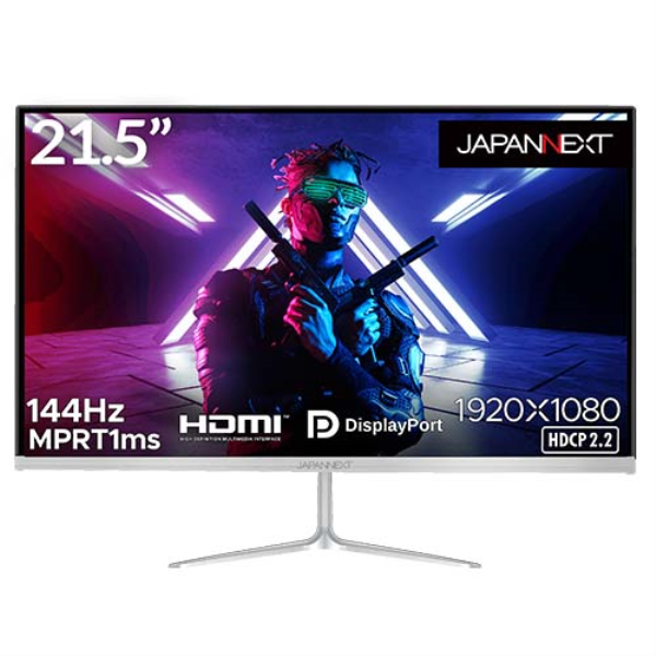 JAPANNEXT ゲーミング液晶ディスプレイ 21.5型/1920×1080/HDMI×1、DP×1/ブラック/スピーカー JN-T215FLG144FHD: