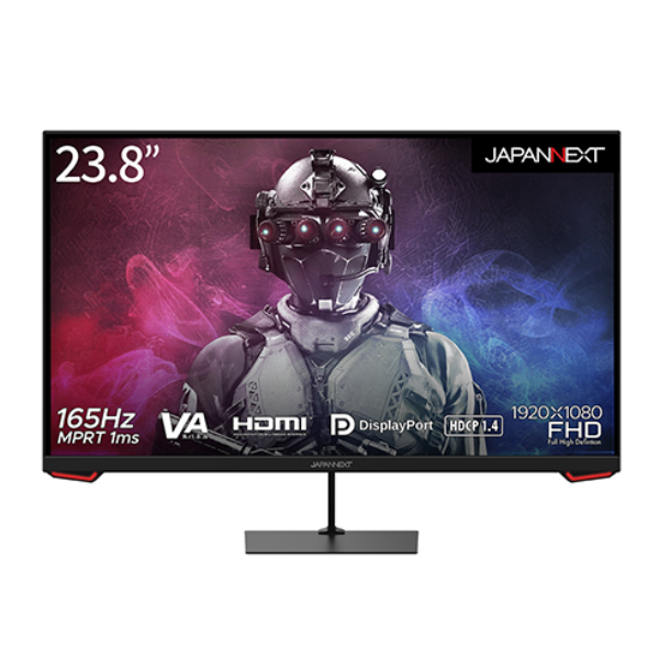 JAPANNEXT ゲーミング液晶ディスプレイ 23.8型/1920×1080/HDMI、DisplayPort/スピーカー：なし JN-VG238FHD165: