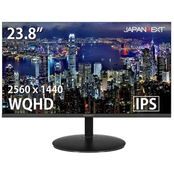 JAPANNEXT 23.8型 IPS WQHD液晶モニター/2560×1440/DVI.、HDMI、DisplayPort/ブラック/スピーカー：なし JN-IPS2380FLWQHD: