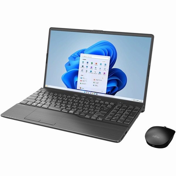 FUJITSU LIFEBOOK AH53/H2 ブラック(AMD Ryzen 7 7730U/16GB/SSD・512GB/Blu-ray/W11H/Of H&B/15.6型) FMVA53H2B: