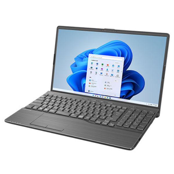 FUJITSU LIFEBOOK AH50/H3 ブライトブラック(AMD Ryzen 7 5700U/16GB/256GB/DVD/W11H/Of H&B/15.6型) FMVA50H3B: