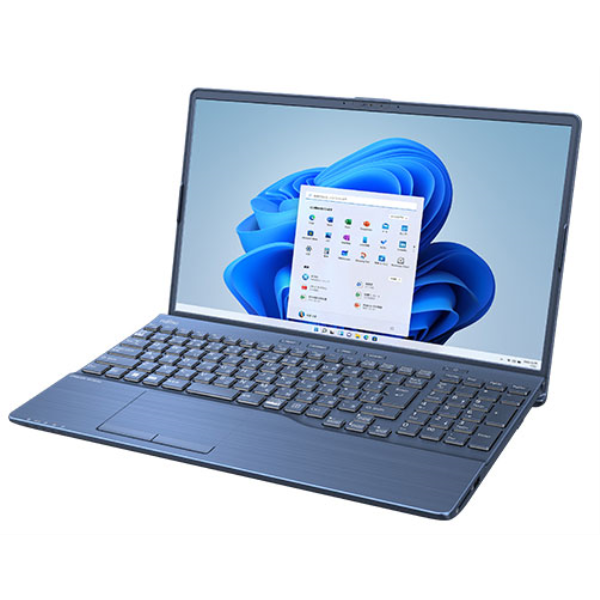 FUJITSU LIFEBOOK AH50/H3 メタリックブルー(AMD Ryzen 7 5700U/16GB/256GB/DVD/W11H/Of H&B/15.6型) FMVA50H3L: