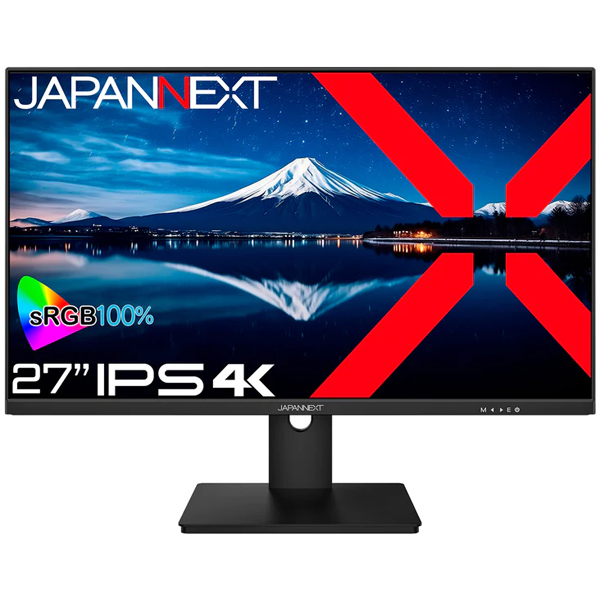 JAPANNEXT 液晶ディスプレイ 27型/3840×2160/DP×1、HDMI×3/ブラック/スピーカー：有/1年保証 JN-IPS2707UHDR-N: