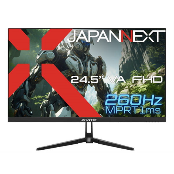 JAPANNEXT 液晶ディスプレイ 24.5型/1920×1080/DP×2、HDMI×2/ブラック/スピーカー有/1年保証 JN-V245FHDR260AJ: