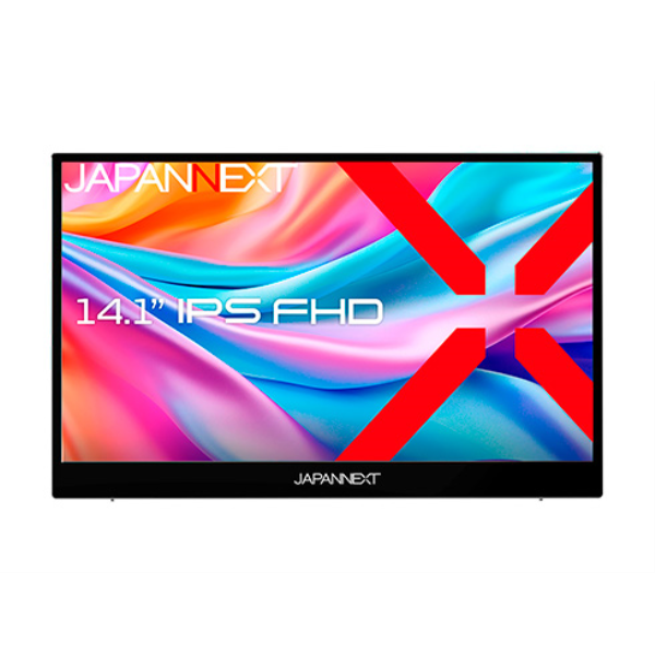 JAPANNEXT 液晶ディスプレイ 14.1型/1920×1080/miniHDMI×1、USB-C×2/スピーカー有/1年保証 JN-MD-IPS141FHDR: