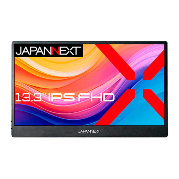 JAPANNEXT タッチパネル対応液晶ディスプレイ 13.3型/1920×1080/HDMI×1、USB-C×2/ブラック/スピーカー有/1年保証 JN-MD-IPS133FHDR-T: