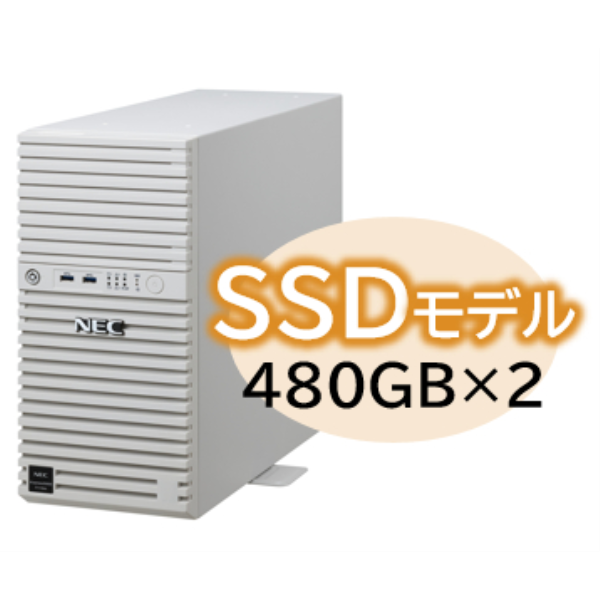 NEC Express5800/D/T110m Xeon E-2414 4C/16GB/SSD 480GB*2 RAID1/W2022/タワー 3年保証 NP8100-2995YP5Y: