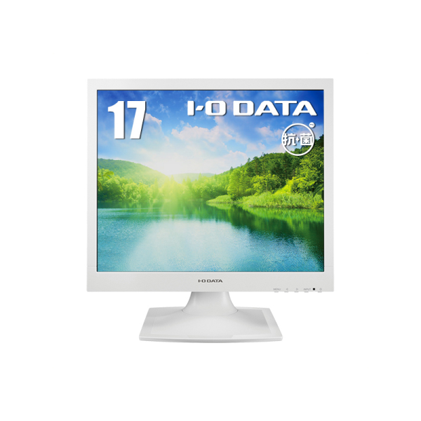 I-O DATA 液晶ディスプレイ 17型/1280×1024/アナログRGB、DVI-D（HDCP対応）/ホワイト/スピーカー：あり LCD-AD173SESW-AG: